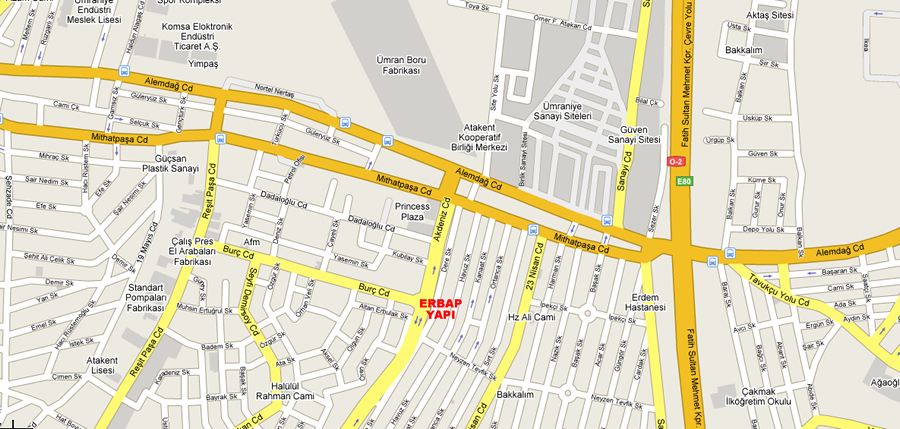 Erbap Yapý adres görüntüsü